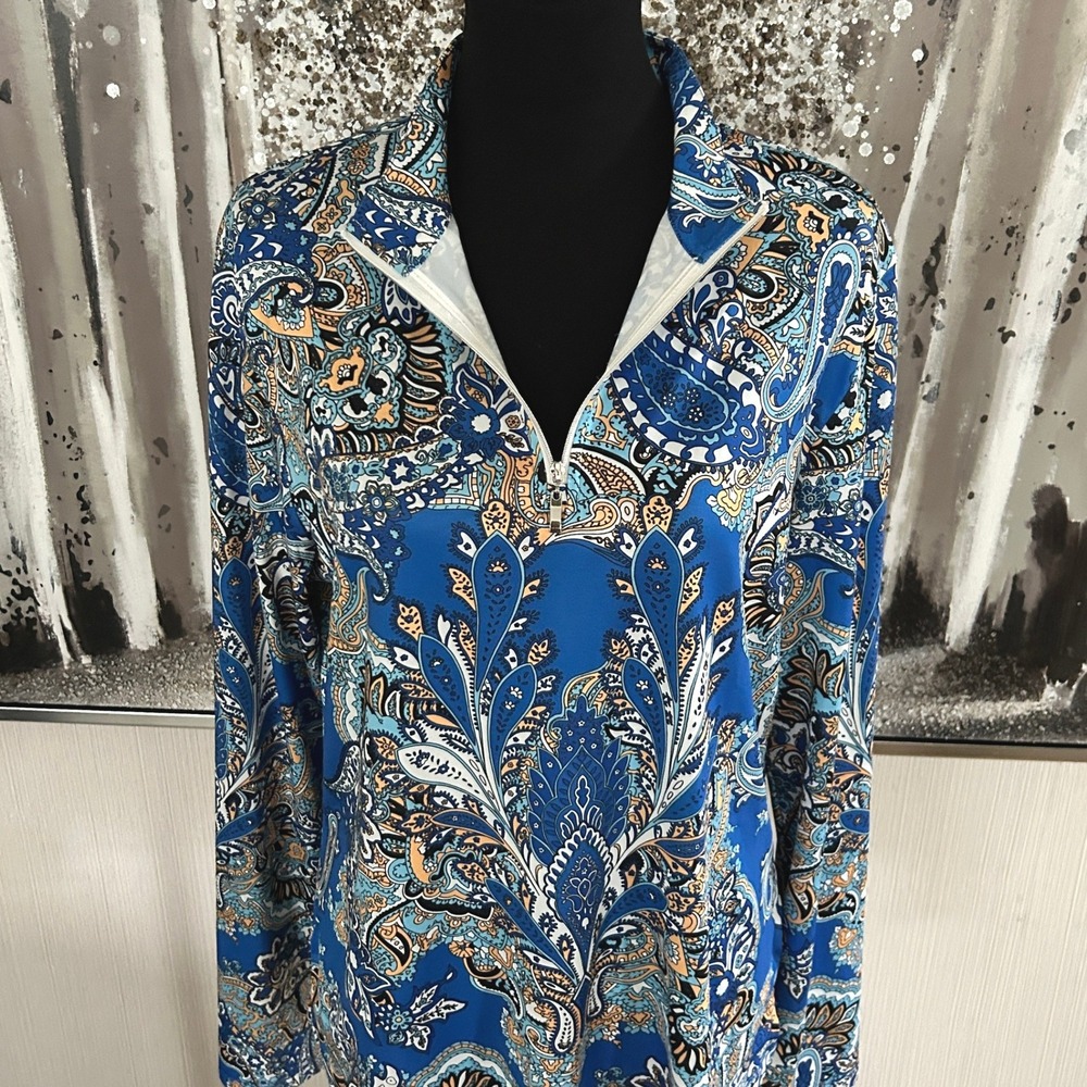 ACEGOLFS Women's Dark Blue Pretty Feminine Pullover UPF50+ - Size XL - Picture 5 of 9